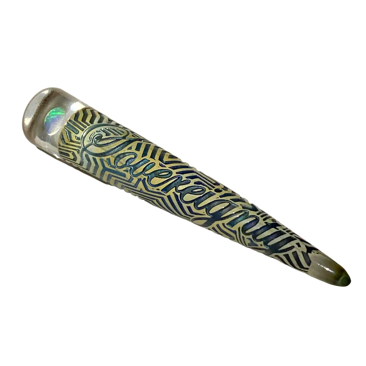 Sovereignty Glass Poker Patterned and Flame Polished