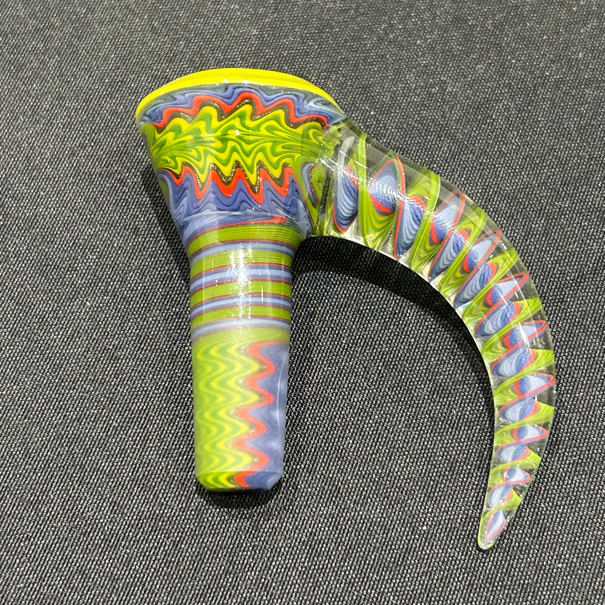 Chase Adams Green/Blue/Red 3 Hole Slide with Spiral Horn (14mm)