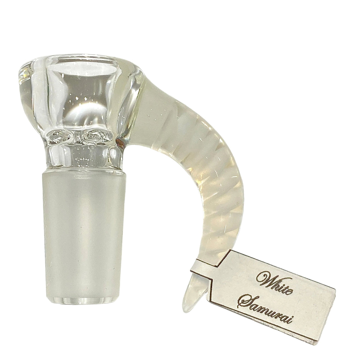 Sovereignty Glass Partial Accent Slide with Latti Horn (White Samurai)