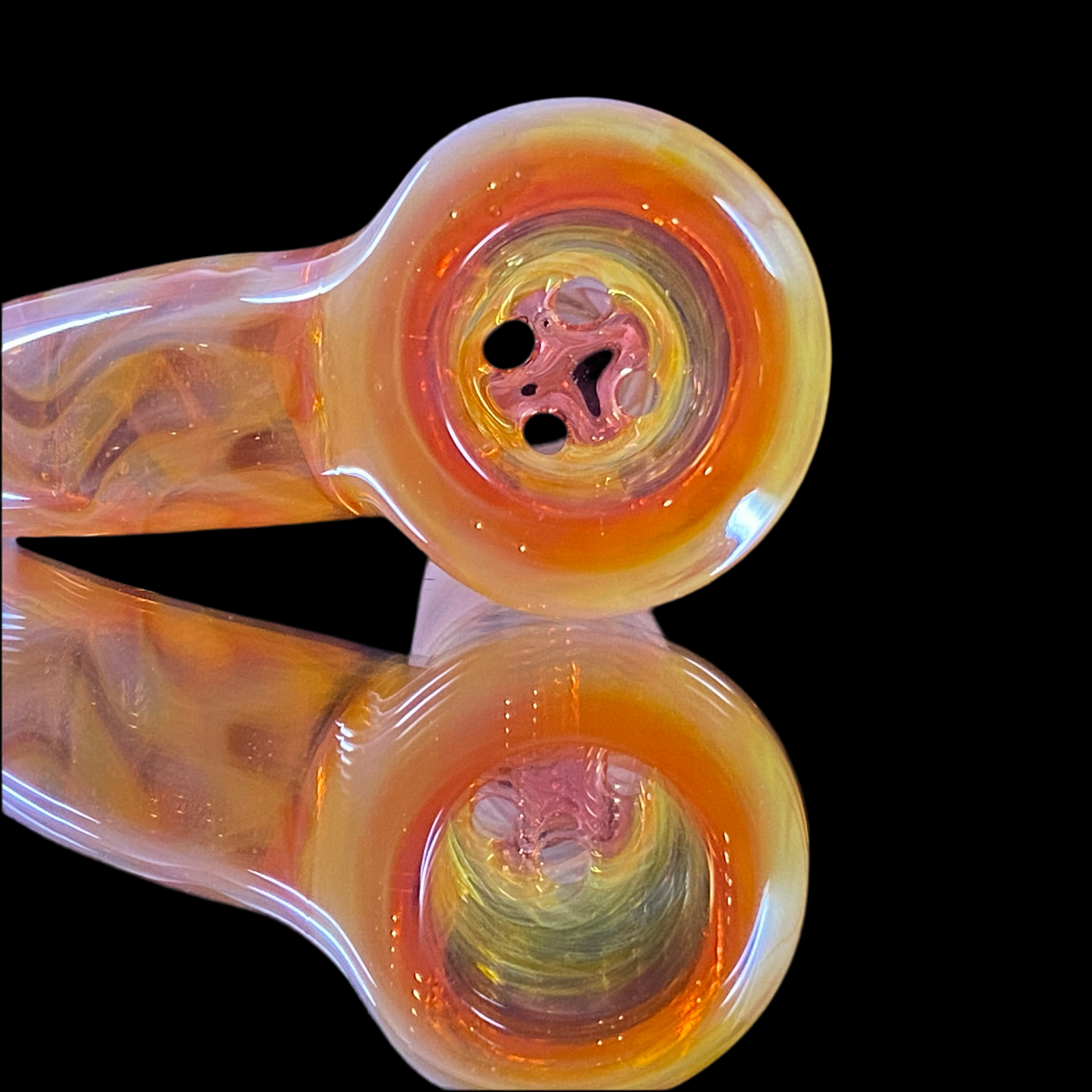 Chase Adams Swirl/Telemagenta Honeycomb 4 Hole Slide with Horn (18mm)