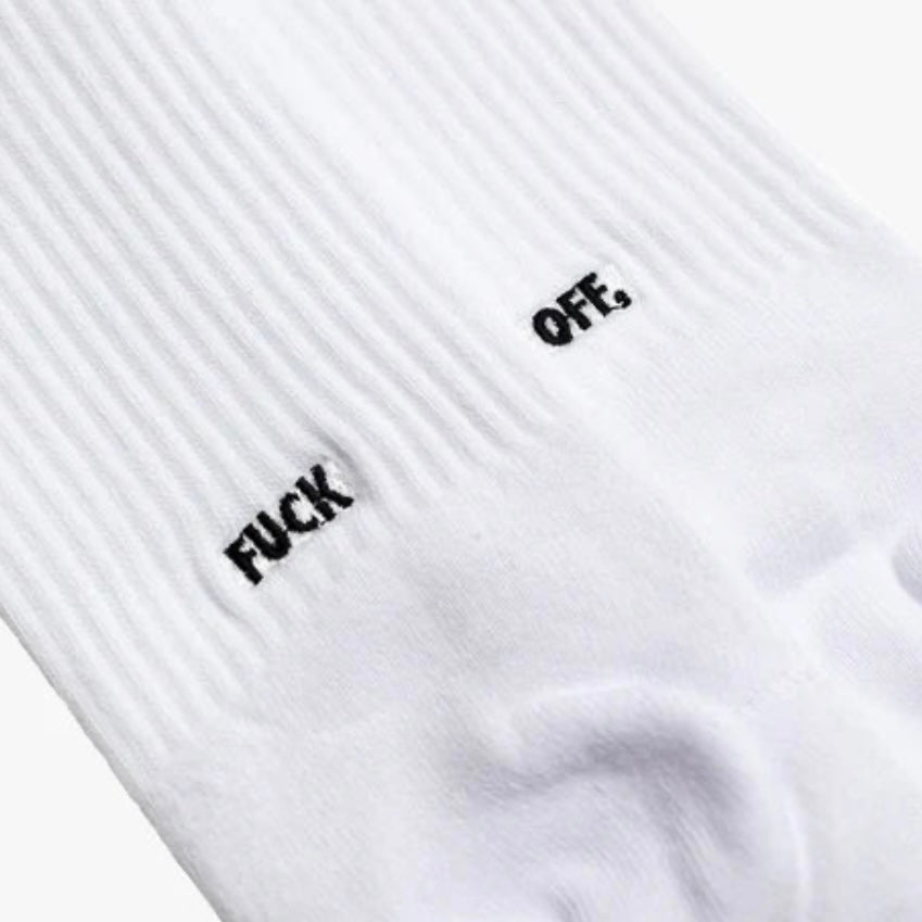 RBW F*ck Off Socks (White)