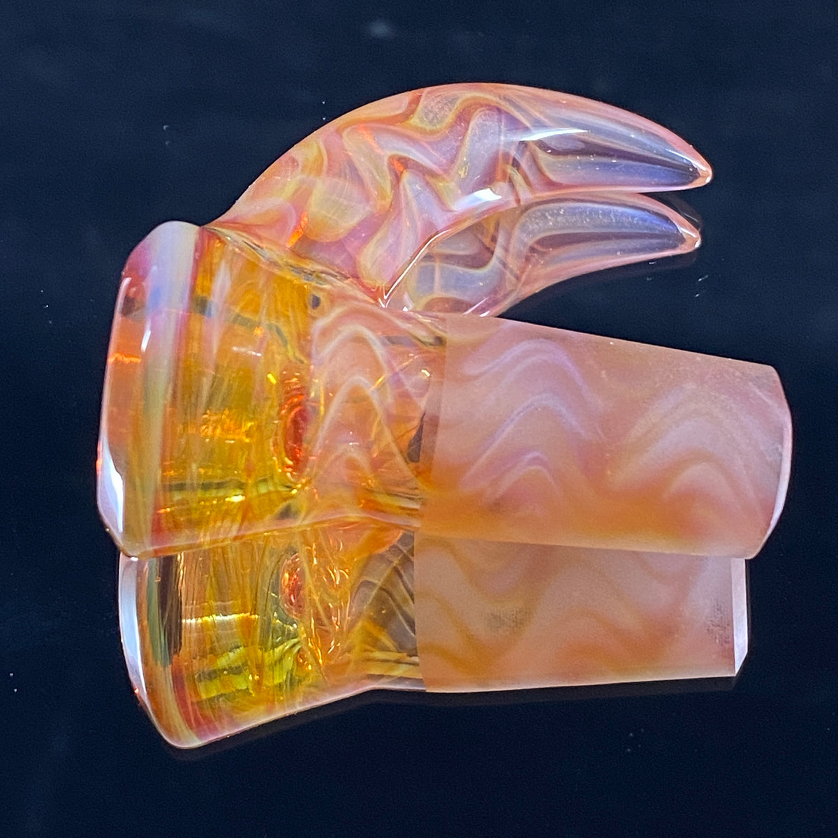 Chase Adams Swirl/Telemagenta Honeycomb 4 Hole Slide with Horn (18mm)