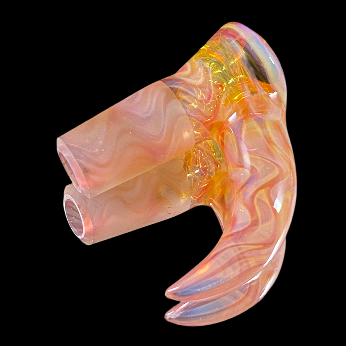Chase Adams Swirl/Telemagenta Honeycomb 4 Hole Slide with Horn (18mm)