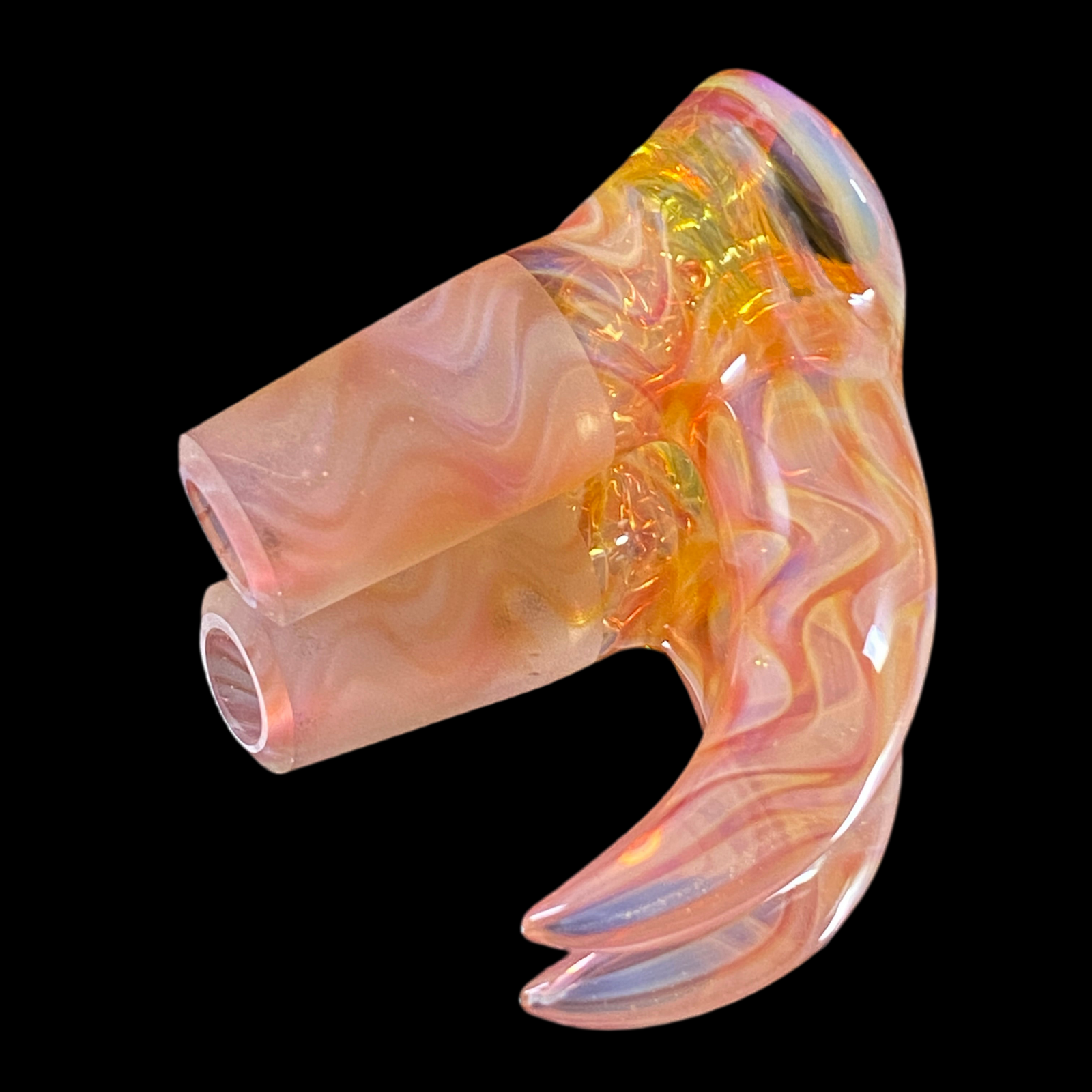 Chase Adams Swirl/Telemagenta Honeycomb 4 Hole Slide with Horn (18mm)