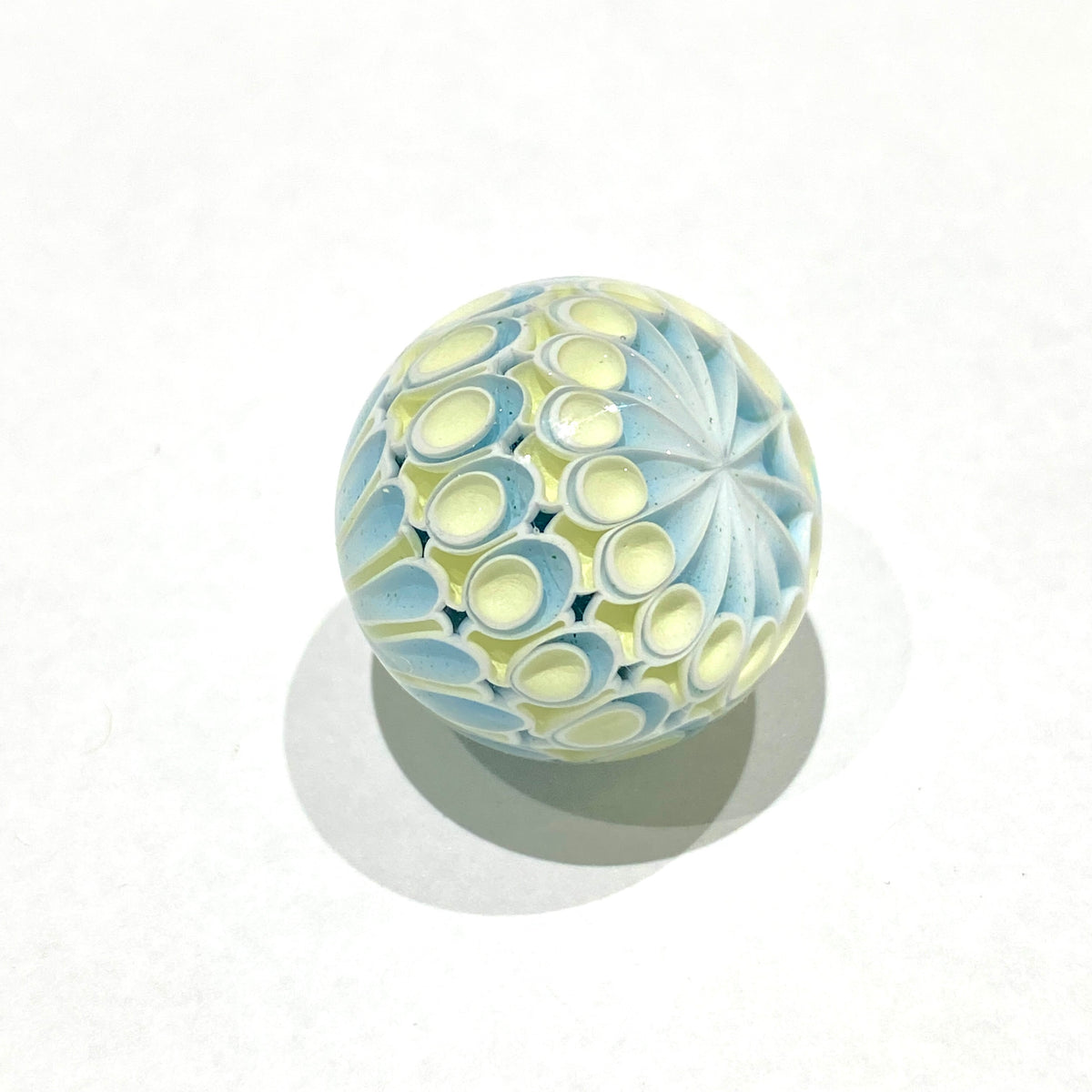 Dot Stack Carb Cap Marble #2 by Olour Glass