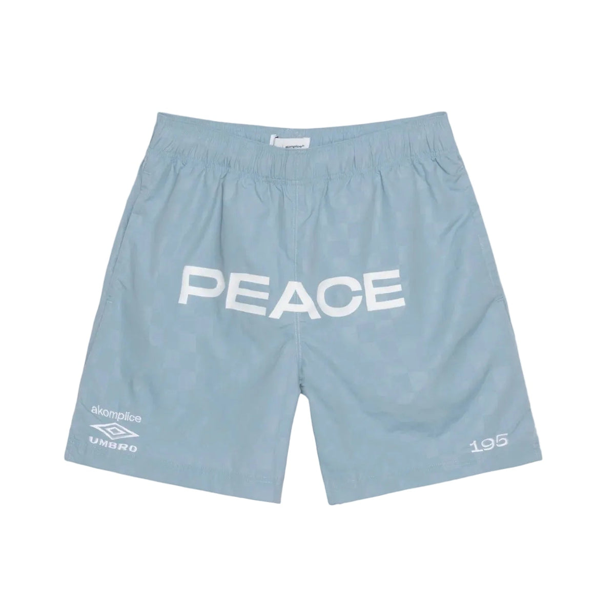 Akomplice x Umbro Peace Checkerboard Shorts (Ashley Blue)