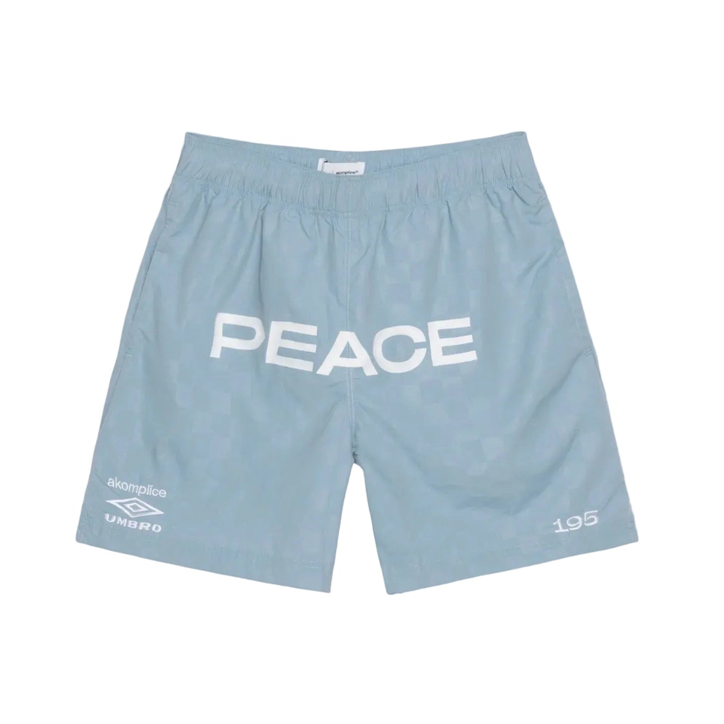 Akomplice x Umbro Peace Checkerboard Shorts (Ashley Blue)
