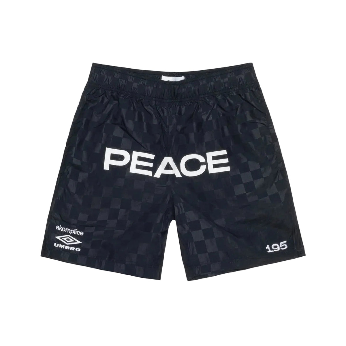 Akomplice x Umbro Peace Checkerboard Shorts (Black)