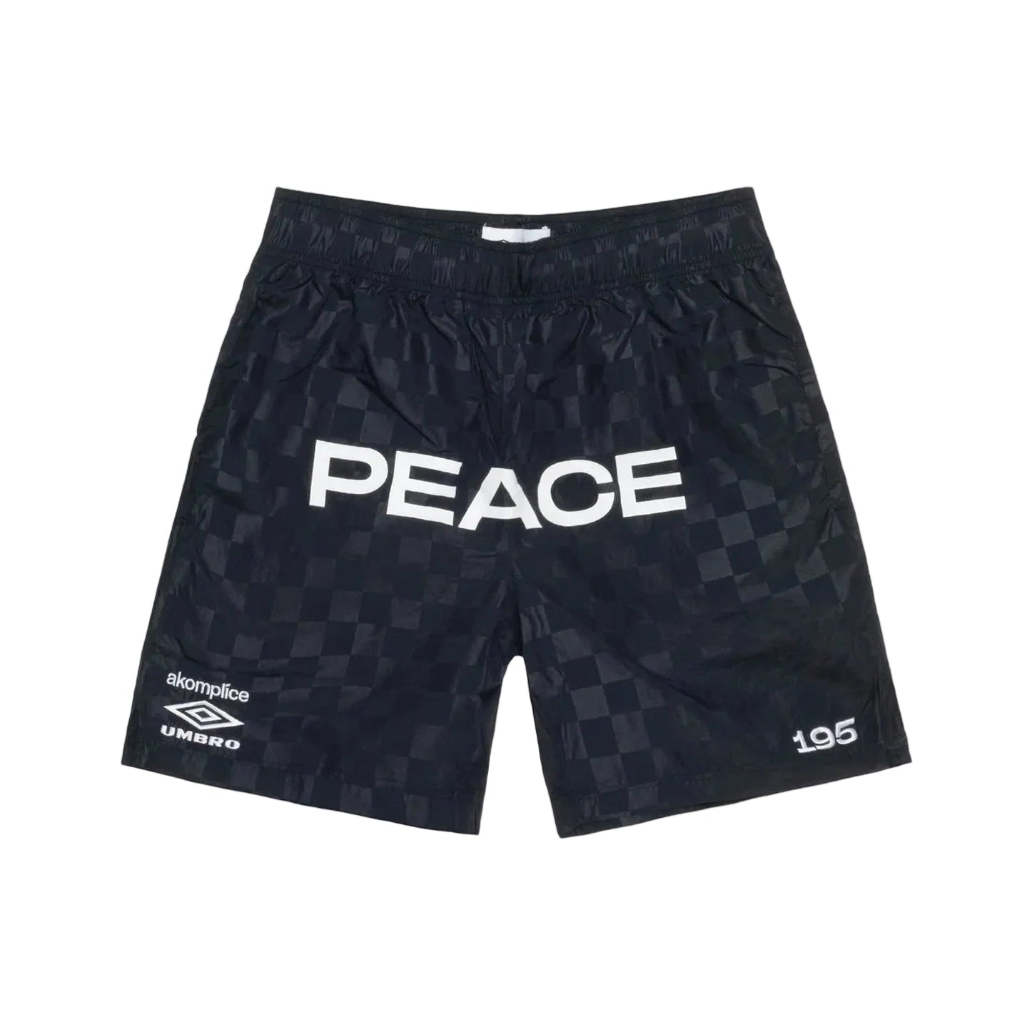 Akomplice x Umbro Peace Checkerboard Shorts (Black)