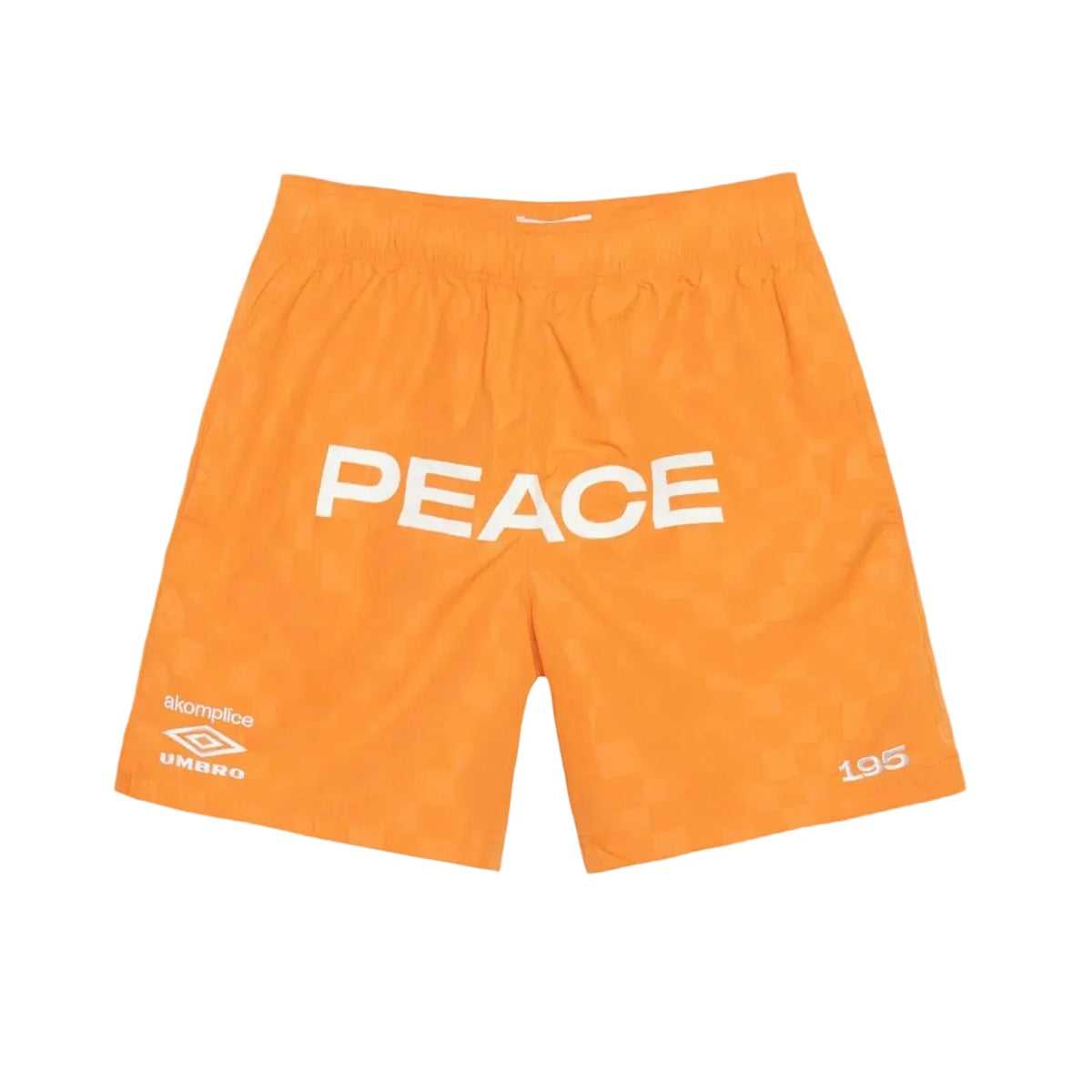 Akomplice x Umbro Peace Checkerboard Shorts (Orche Orange)