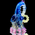 Lindemann Glass Tentacle Mini Tube with Opal (Serum/Brilliant Blue/Purple)