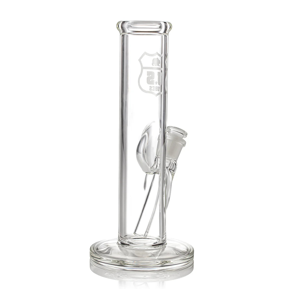 US Tubes 12 Inch Simple Straight 50 x 5mm with Sandblasted Decal