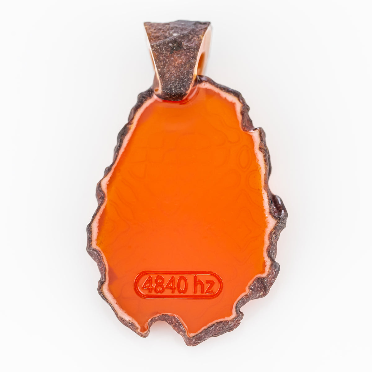 Green-T Stone Cymatics Frequency Slab (Goldfish)