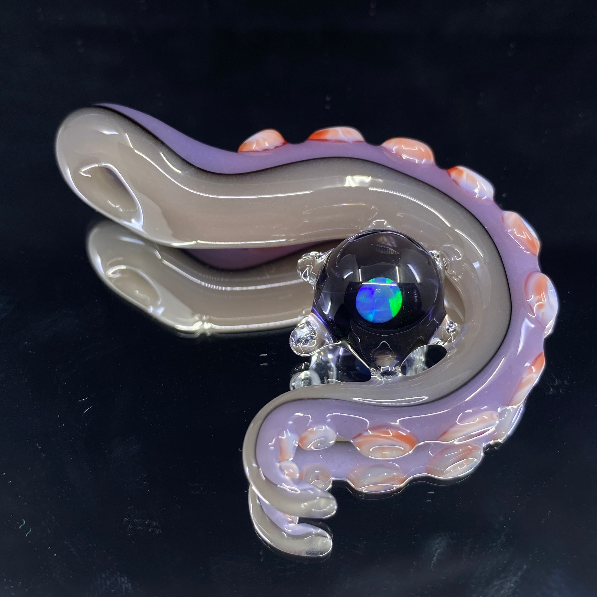 Lindemann Glass Tentacle Pendant with Opal #1