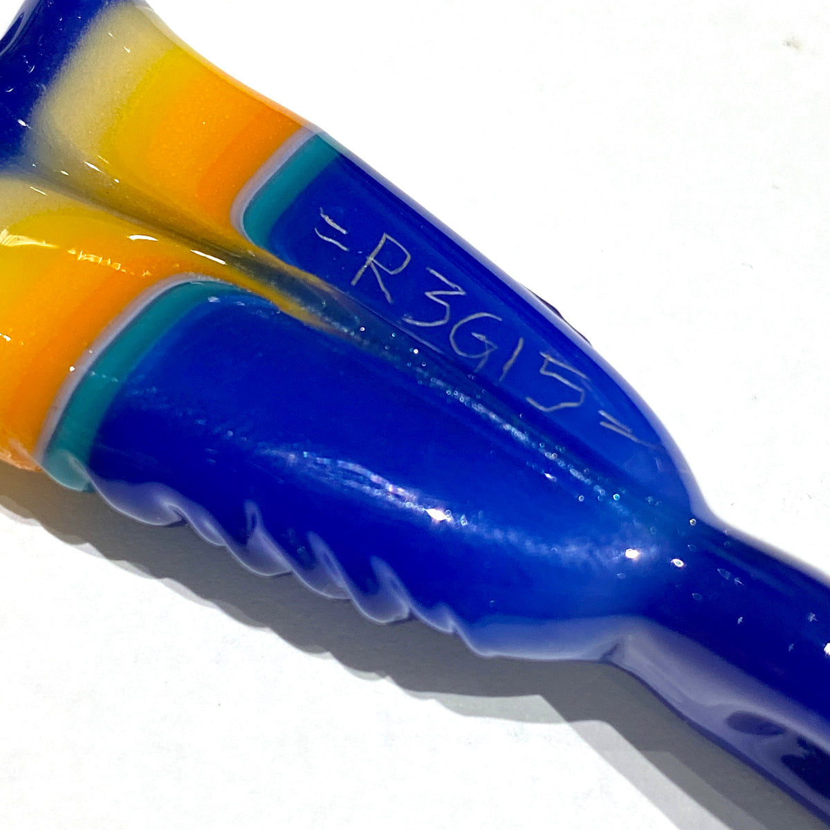 R3G15 Glass Small Pendleton Feather Pendant #3
