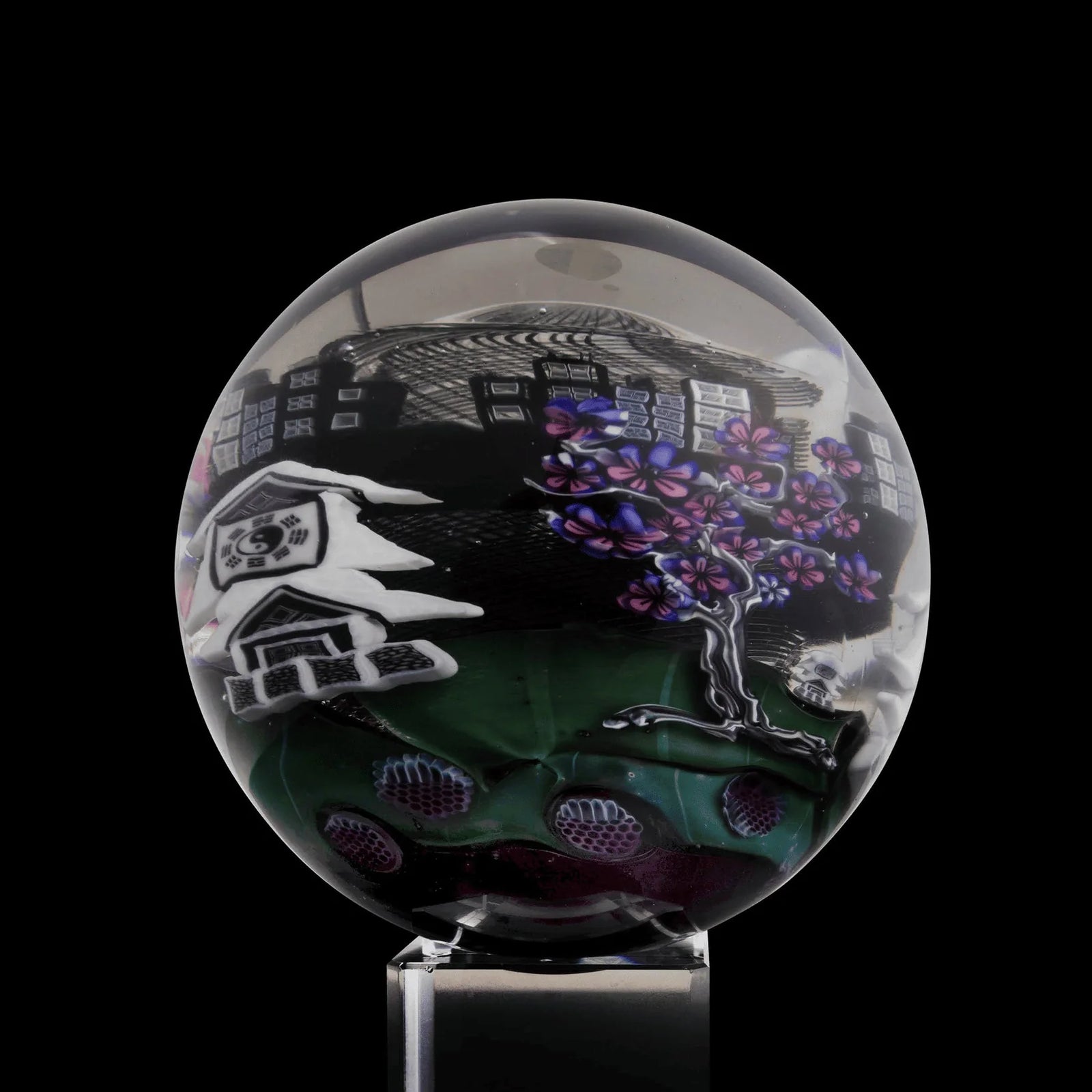 Electric Avenue / Yesulga Castle Wraparound with Black UV Reticello Core Marble