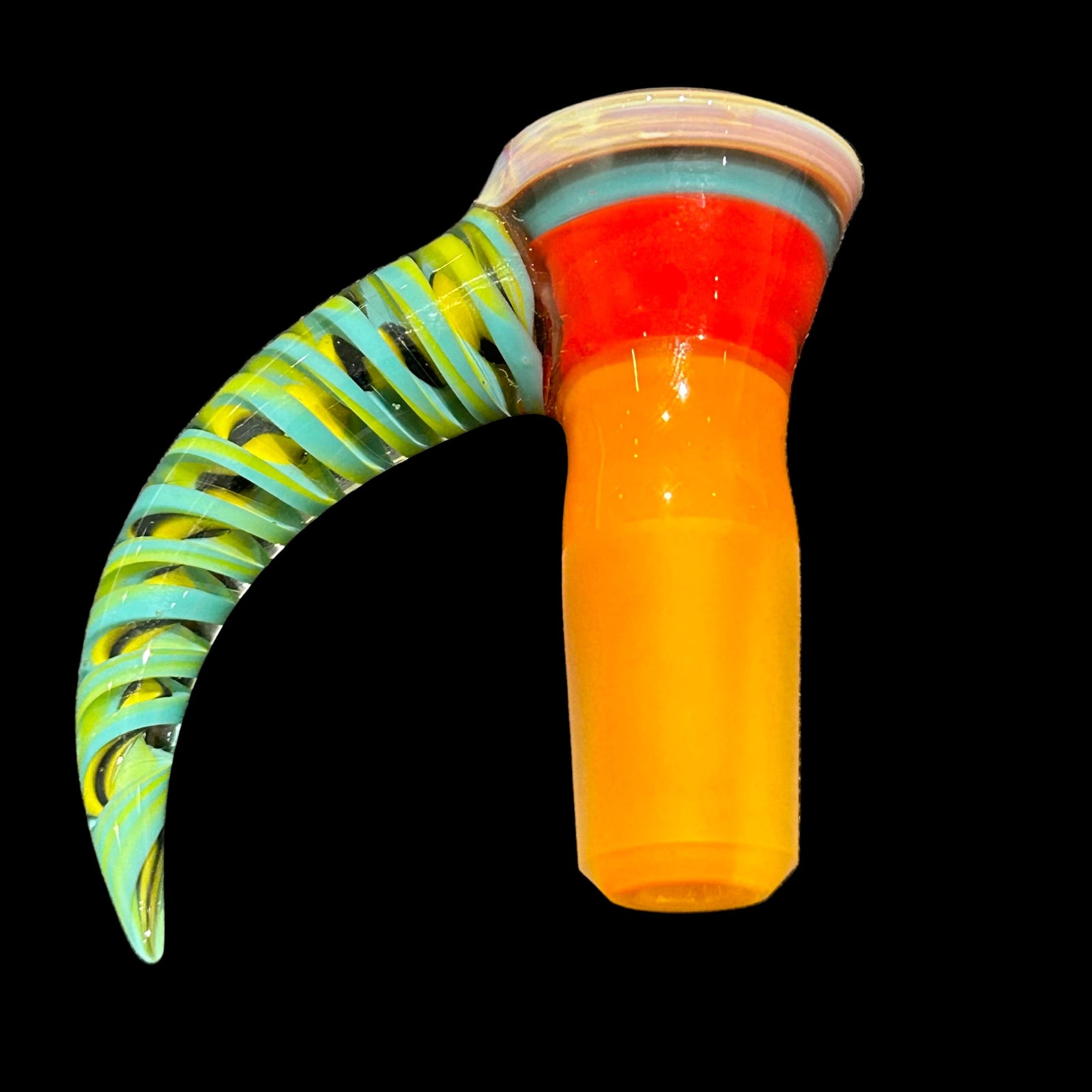 Chase Adams 4 Hole Orange/Red/Teal Slide with Horn (18mm)