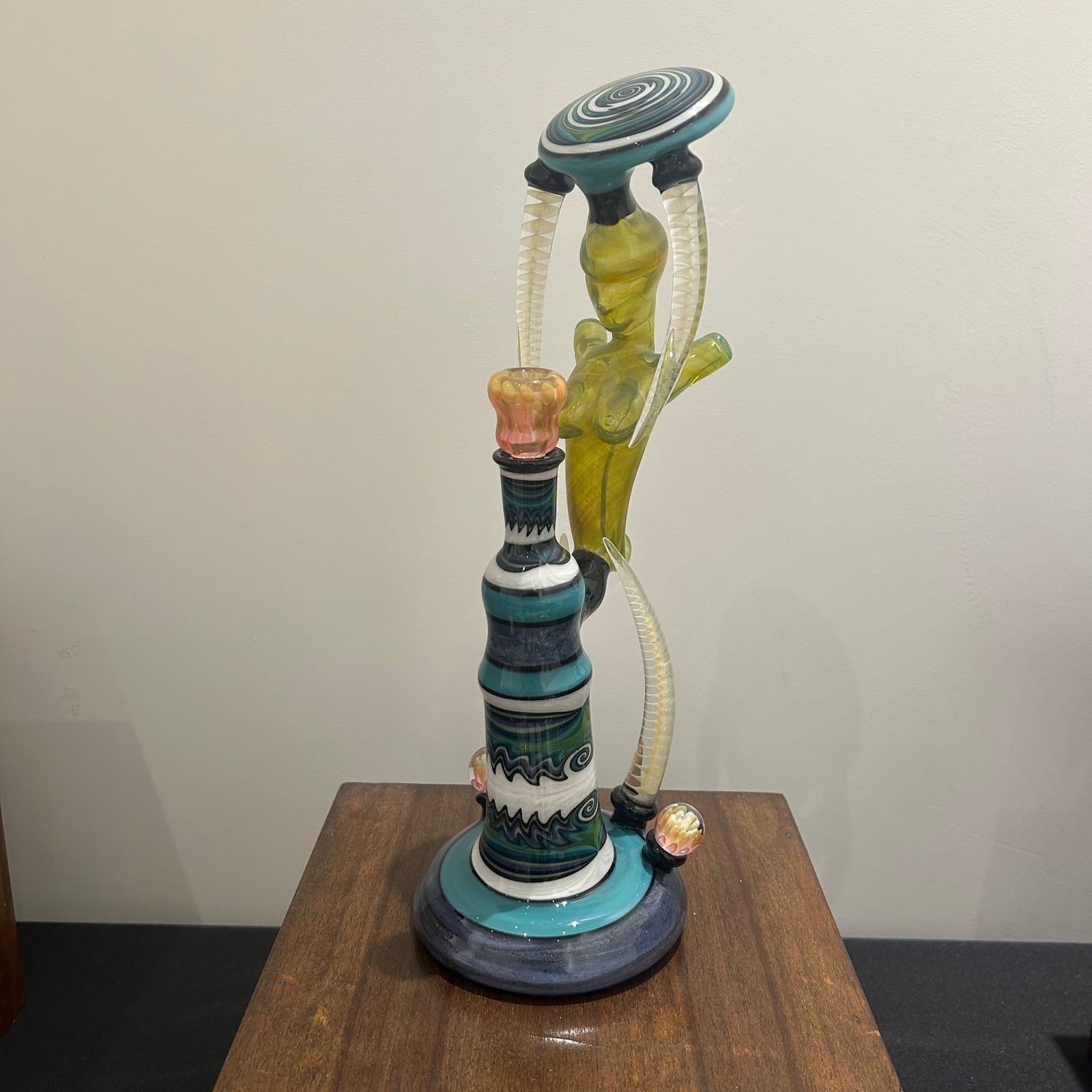 Fully Worked Bubbler with Patternwork and Sculpted Form