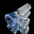 DC Glass Arts Cone Handle 14mm 4-Hole Crushed Opal Slide