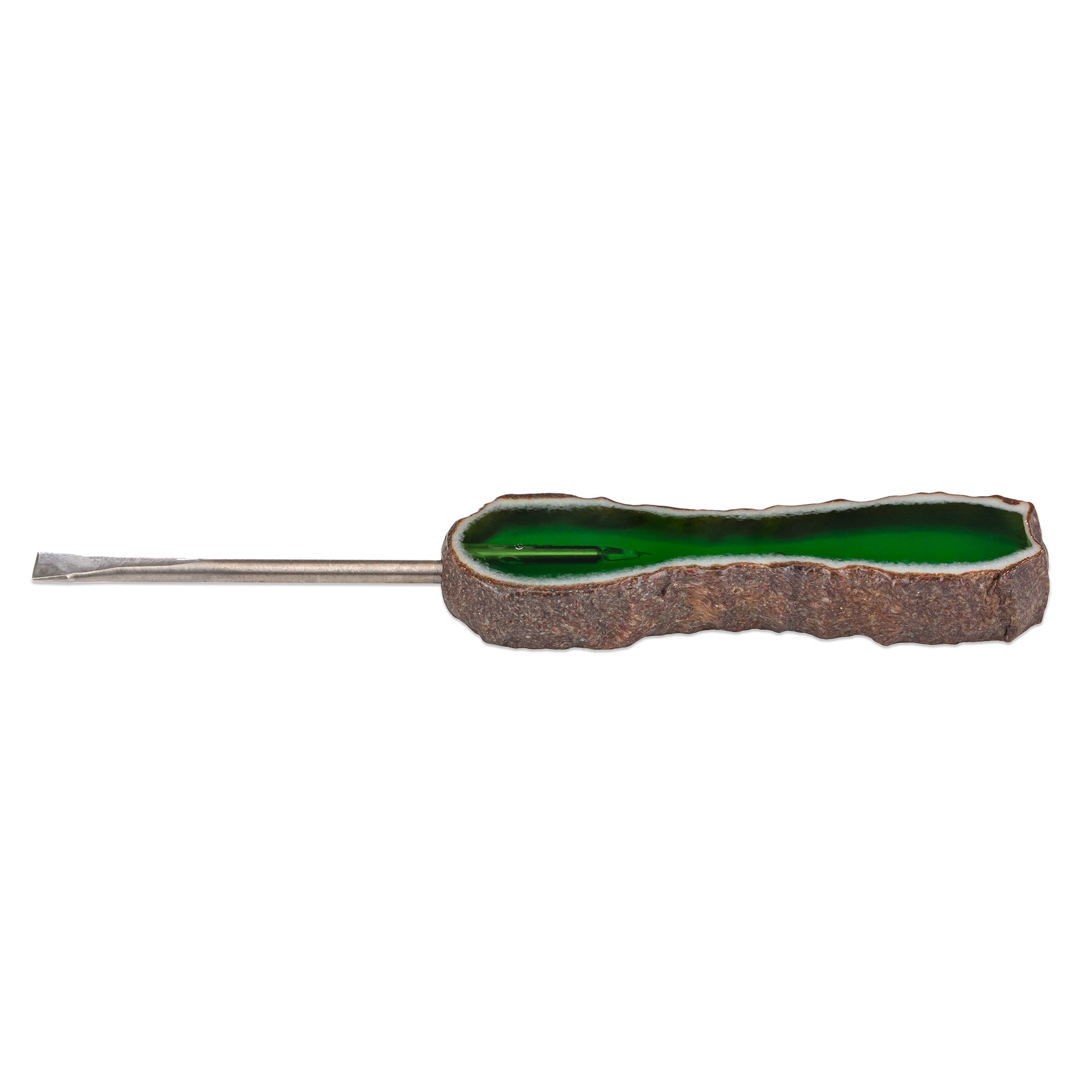 Green-T Stone Series Dabber Glass Handle with Titanium