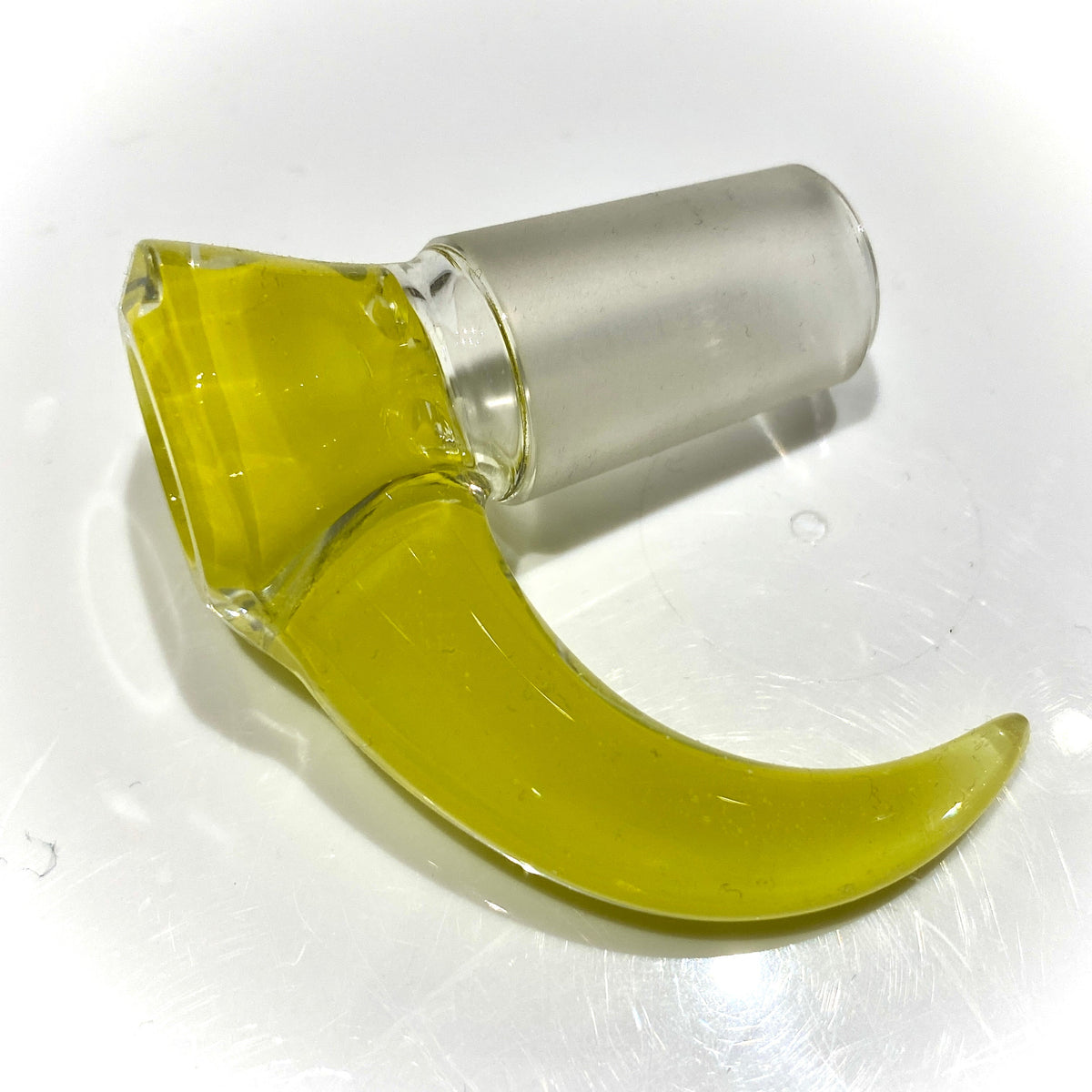 Chase Adams 18mm Faceted 3-Hole Slide with Horn Handle (Yellow Crayon)