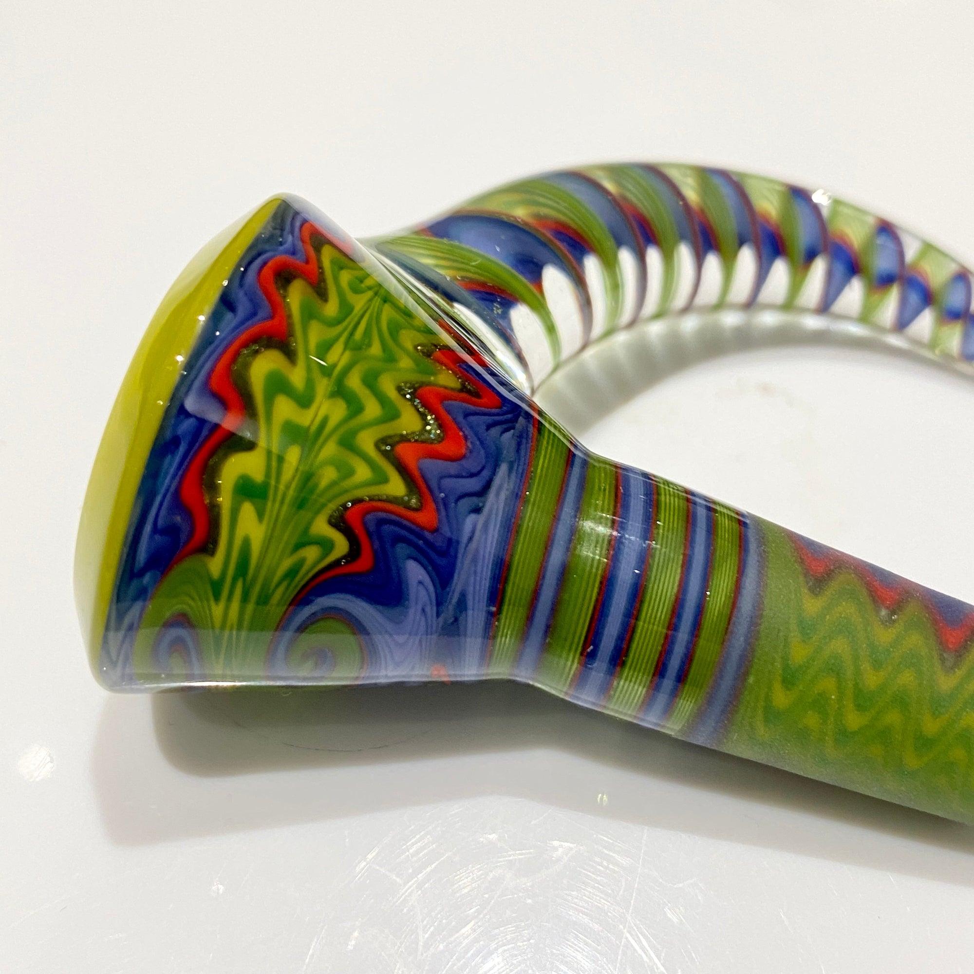 Chase Adams Green/Blue/Red 3 Hole Slide with Spiral Horn (14mm)