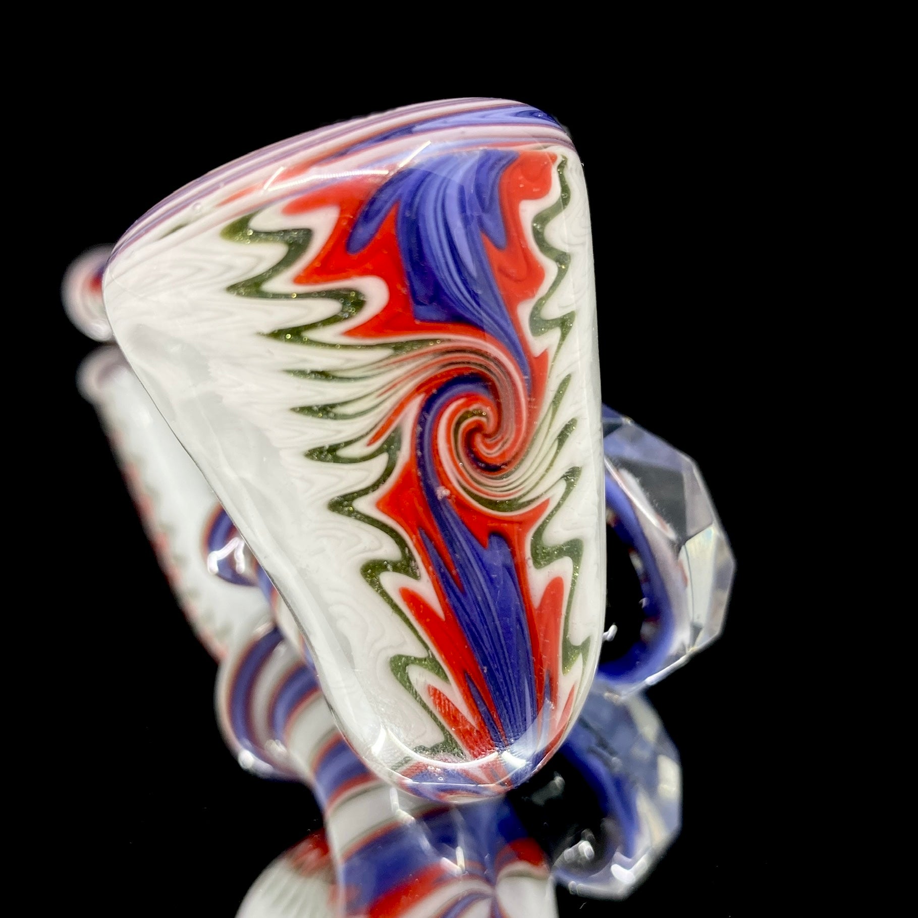 Chase Adams  Red/White/Blue Line Work Sherlock Pipe