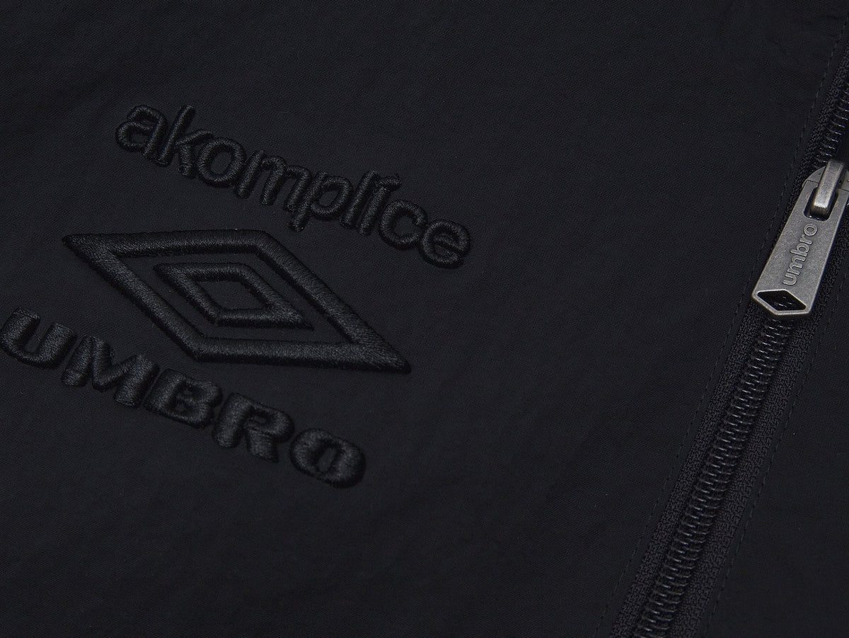 Akomplice x Umbro World Peace Nylon 1/4 Zip (Black)