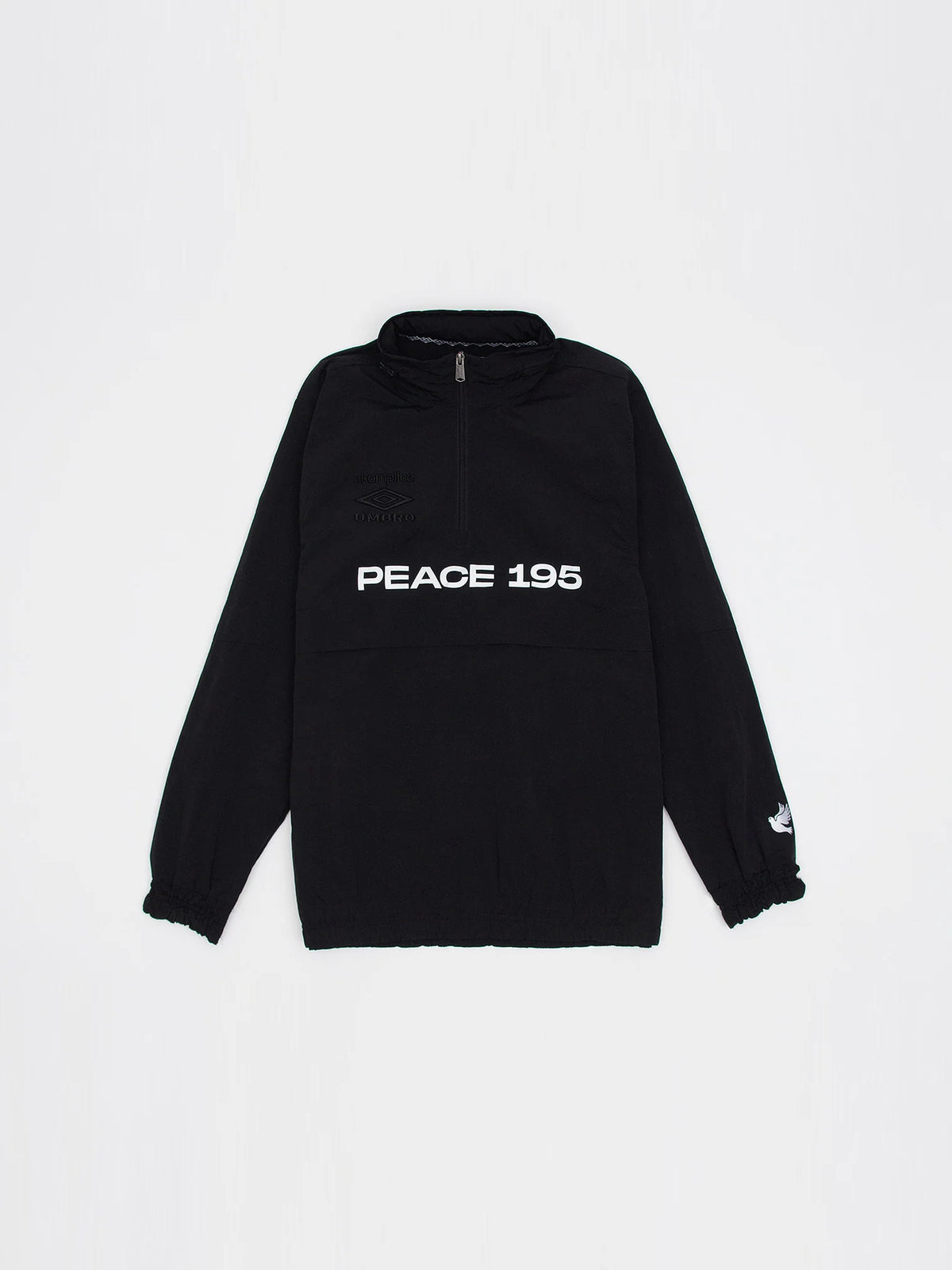 Akomplice x Umbro World Peace Nylon 1/4 Zip (Black)