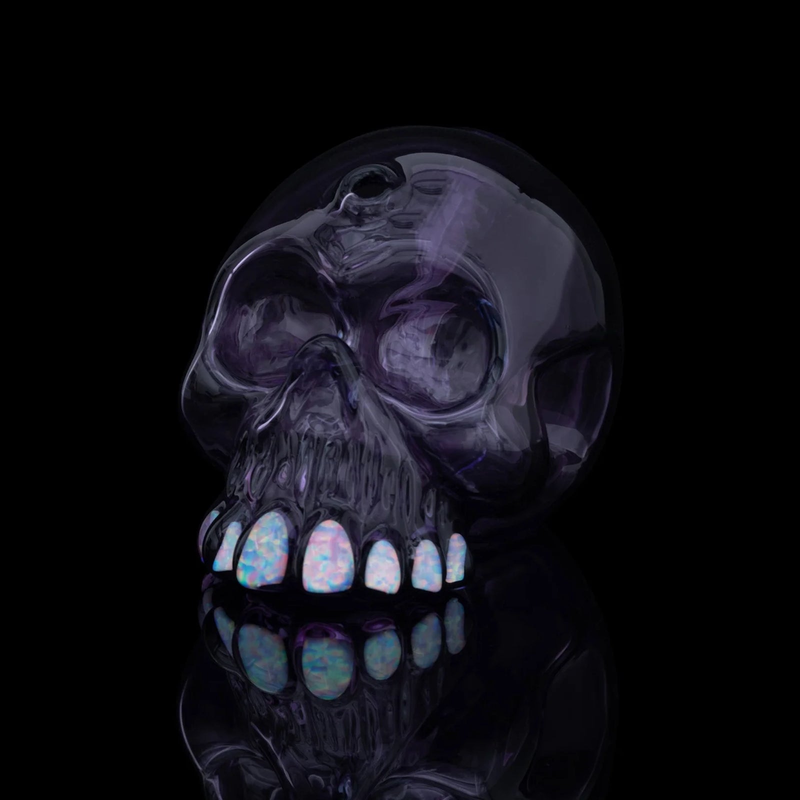 Carsten Carlile Opal Grill Purple Skull
