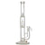 Sovereignty Glass Mini grid dome – mini3 – clear w/ straight neck and splashguard, frosted base and millie
