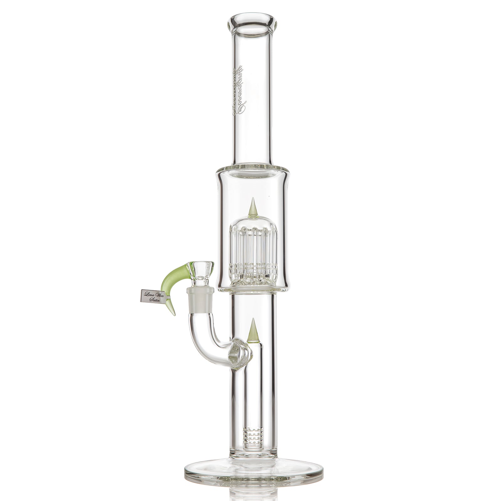 Sovereignty Glass 12arm – fixed 180 – minor accent (Lime White Satin)