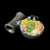 Steel Wool Dot Stack Ramen Pendant by Dojo Glass