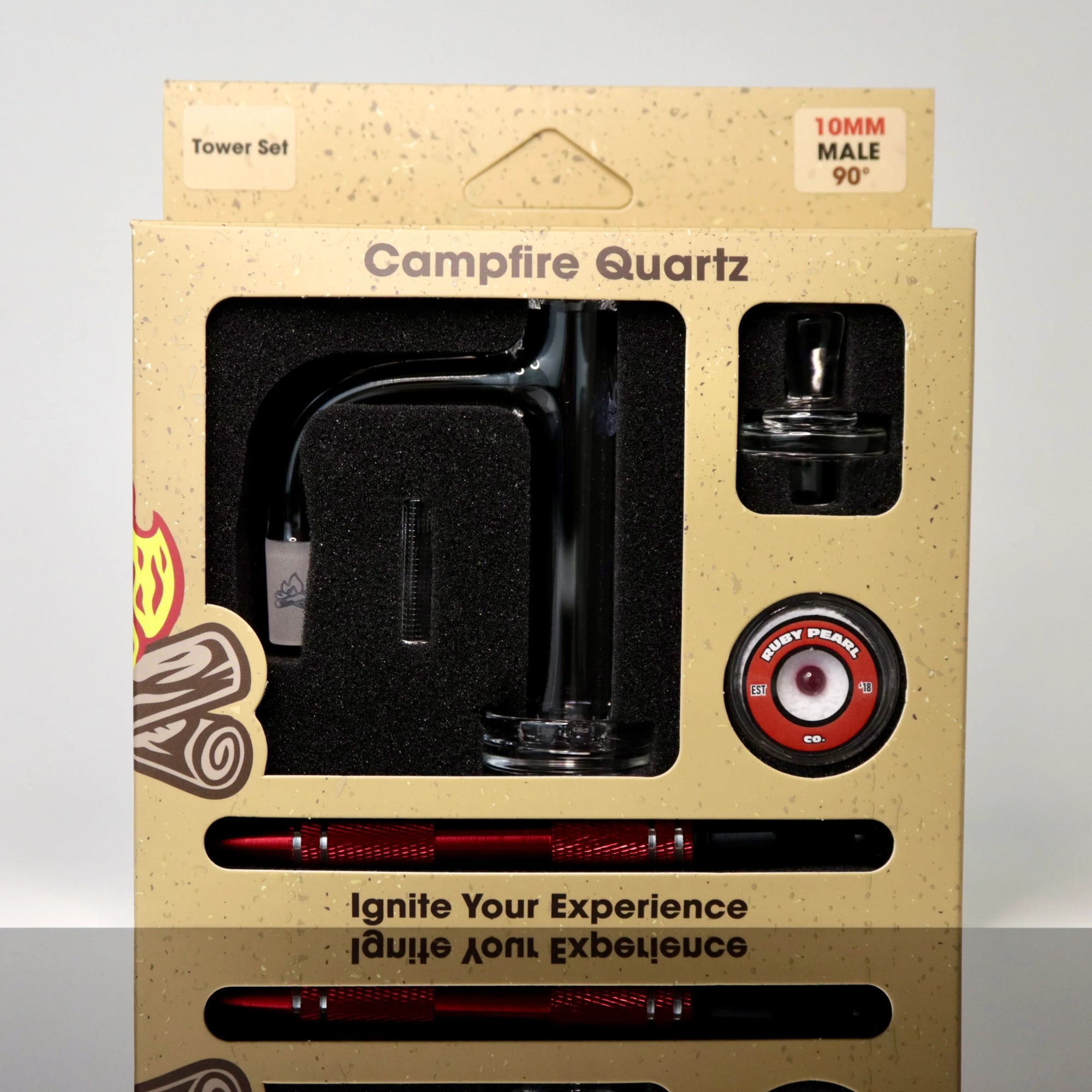 Campfire Quartz Tower Box Set (10mm/Male/90 Degree)