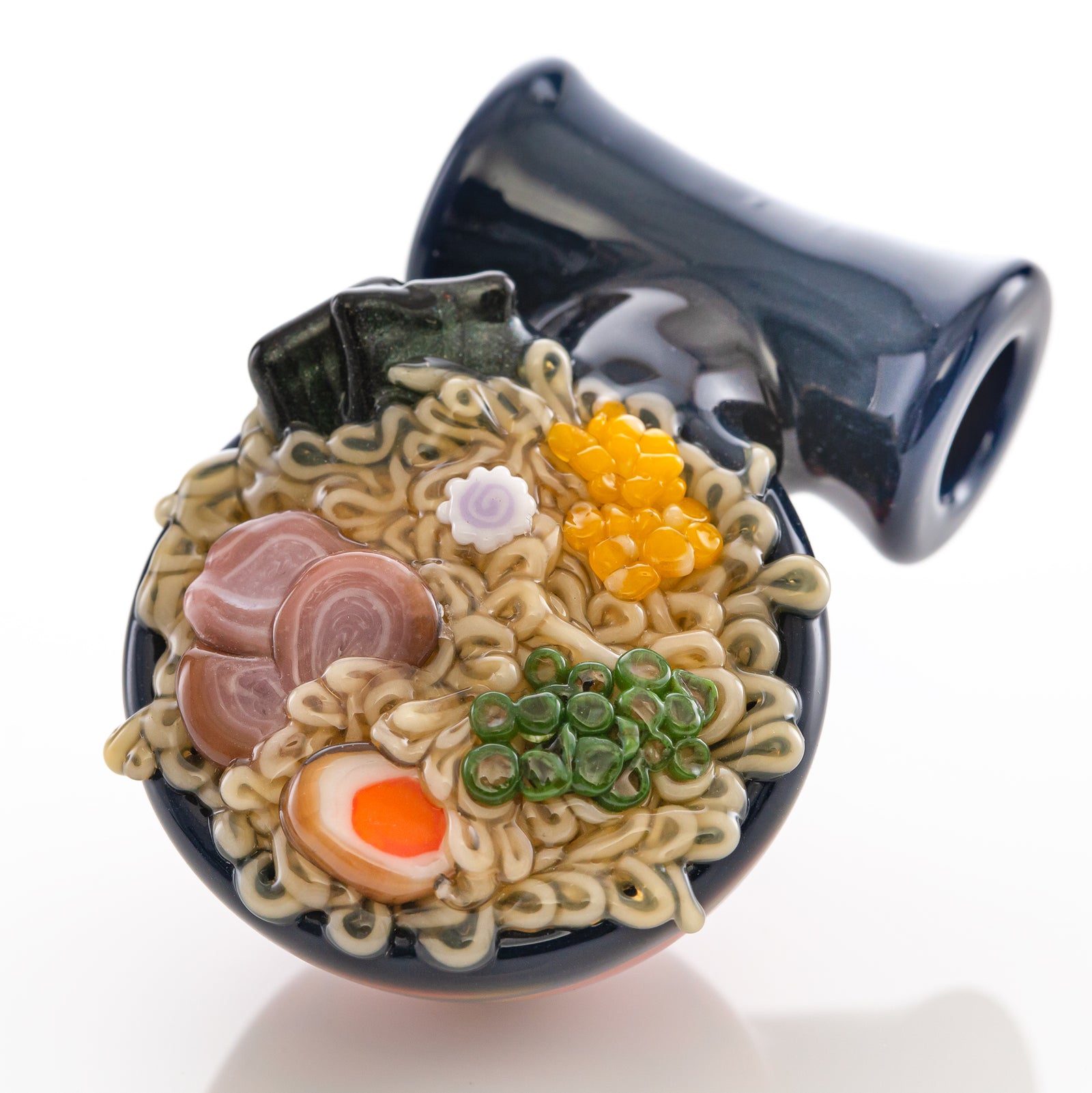 Gumbolt Dot Stack Ramen Pendant by Dojo Glass