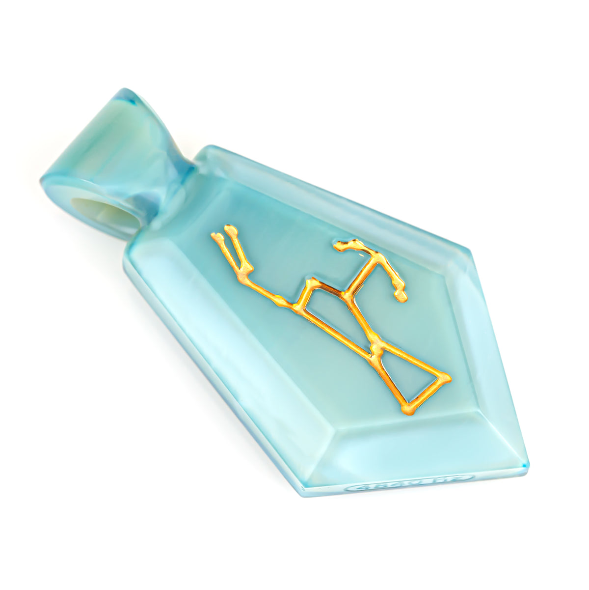 Green-T Orion Inlaid Gold Crystal Pendant (Hydro)