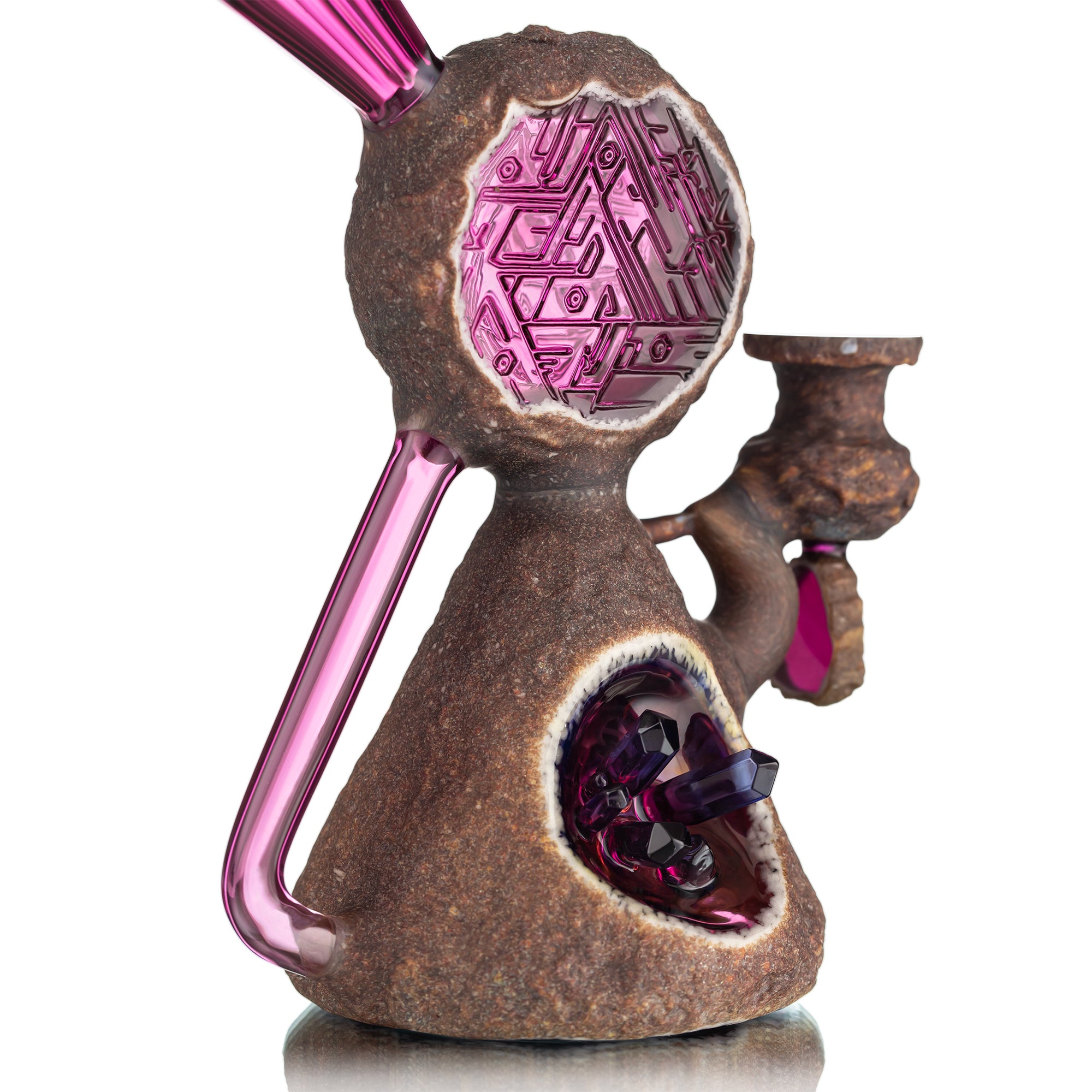 Green-T Stone Series Cymatics Geode Recycler (Gold Amethyst)