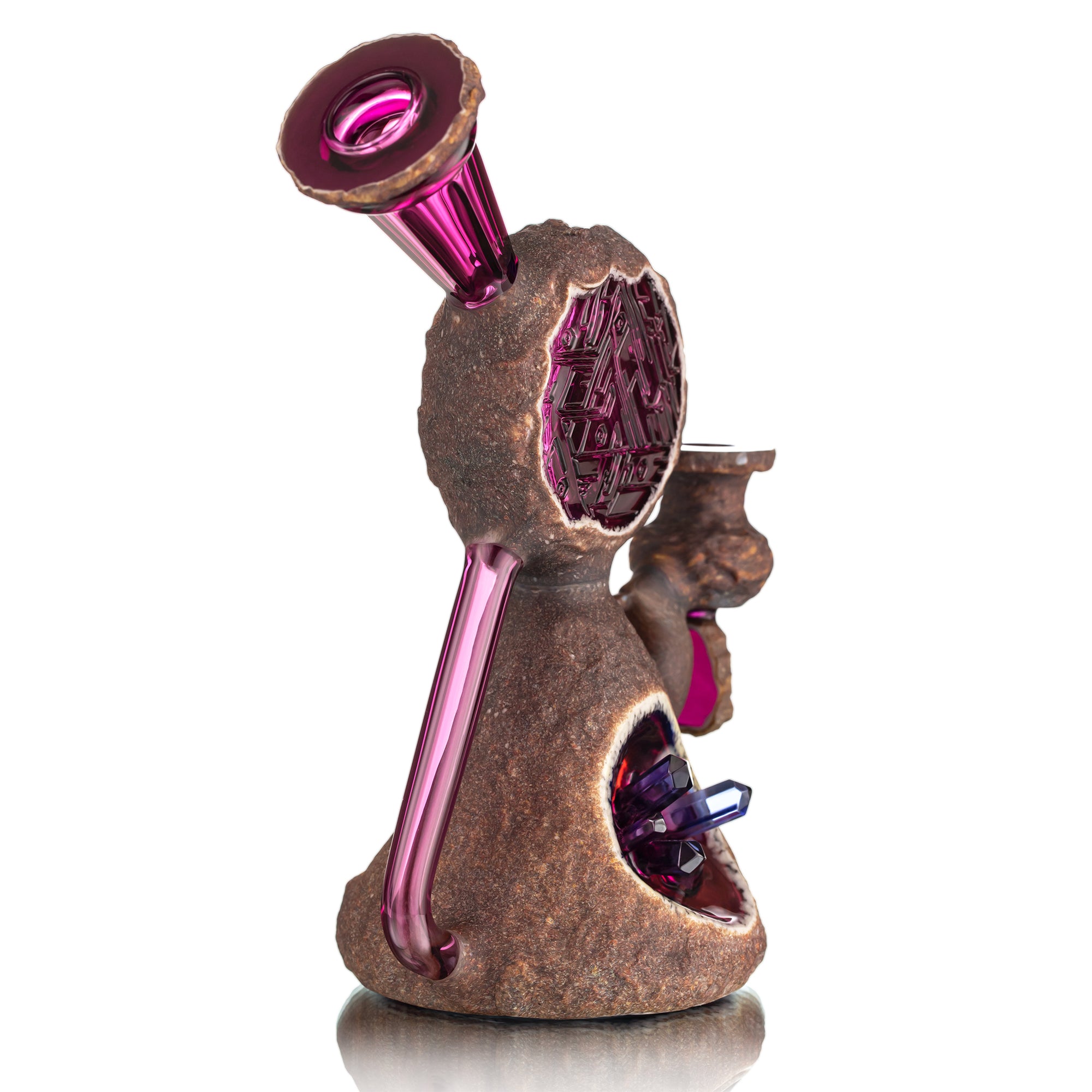 Green-T Stone Series Cymatics Geode Recycler (Gold Amethyst)