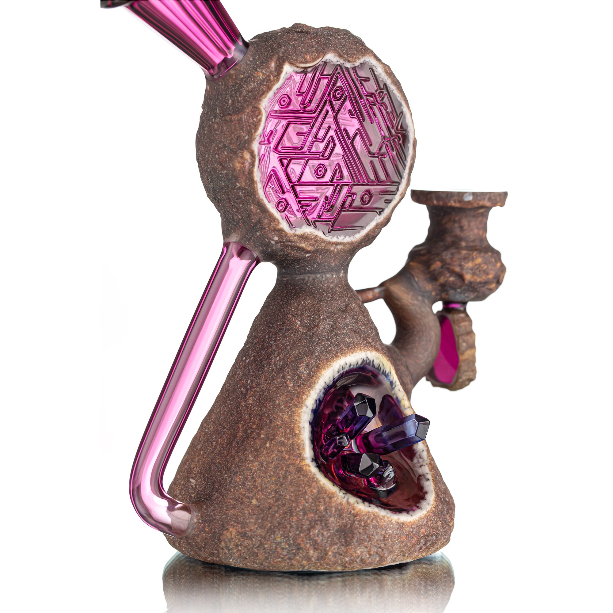 Green-T Stone Series Cymatics Geode Recycler (Gold Amethyst)