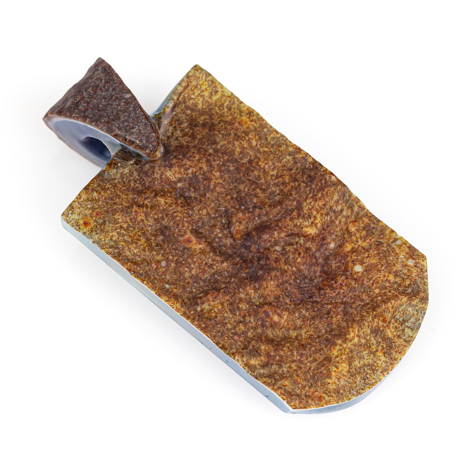 Green-T Stone Backed Tab Pendant (Dragon Tears)