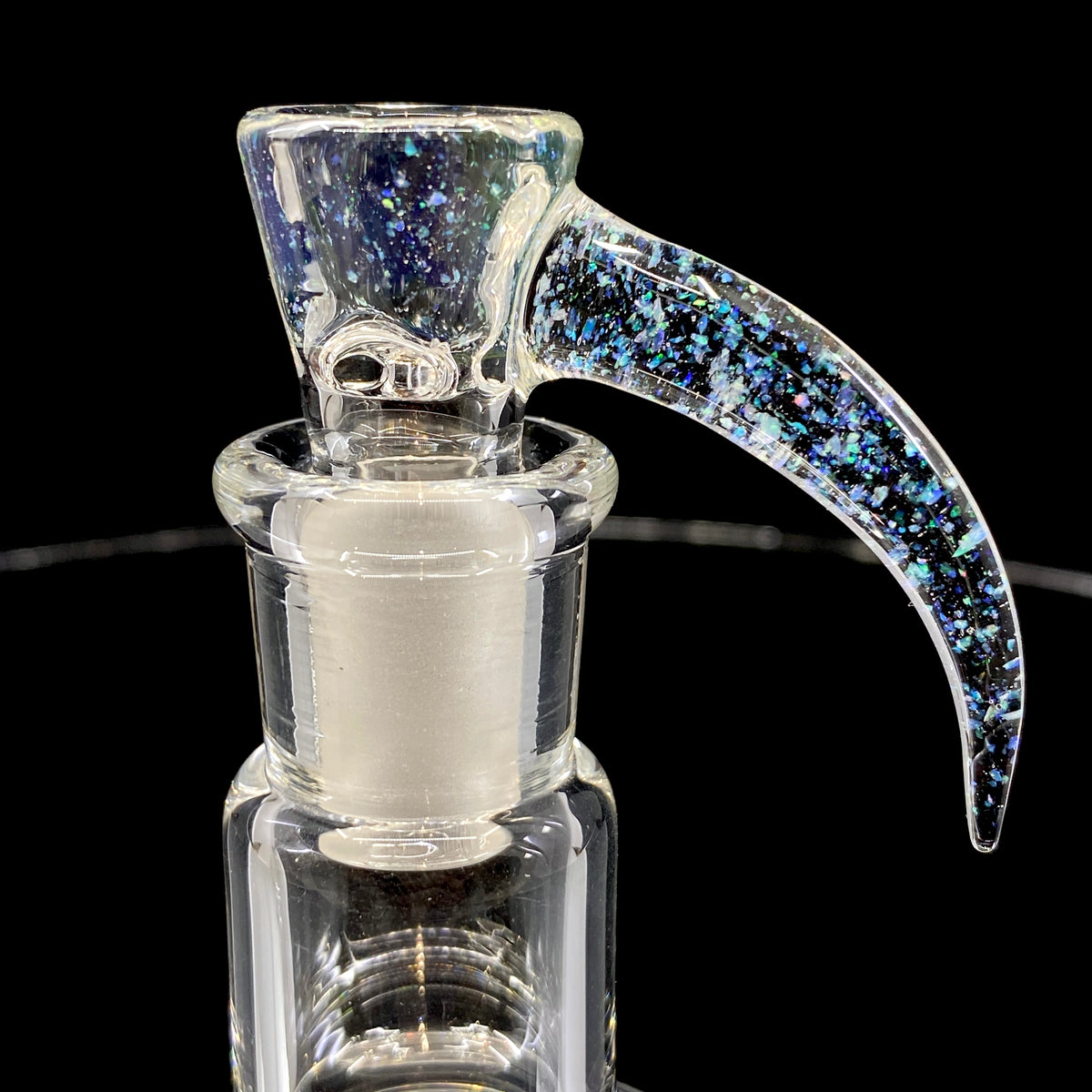 14mm Bong Slide with built in screen from Glass by Slick- Yellow/Blue/ –  Prism Glassworks