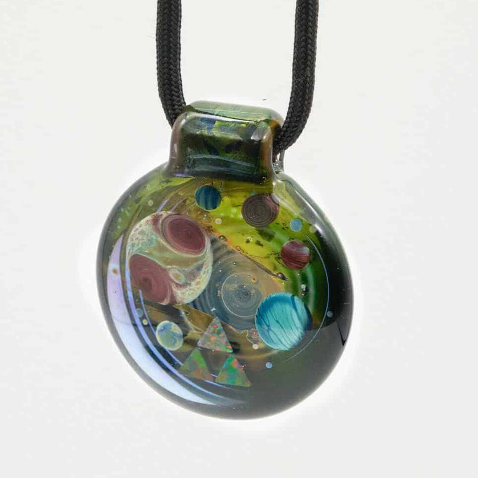 Jolex Glass Opalated Galaxy Pendant #1