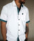 Jupiter Short Sleeve Button Down Shirt by Threyda