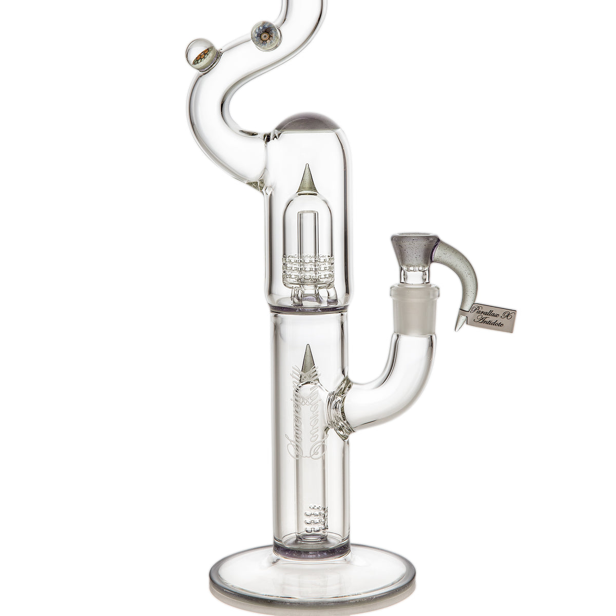 Sovereignty Glass MGD - FA - Fixed Stem 180 to Mini Grid Dome Millie x2 Natty Neck