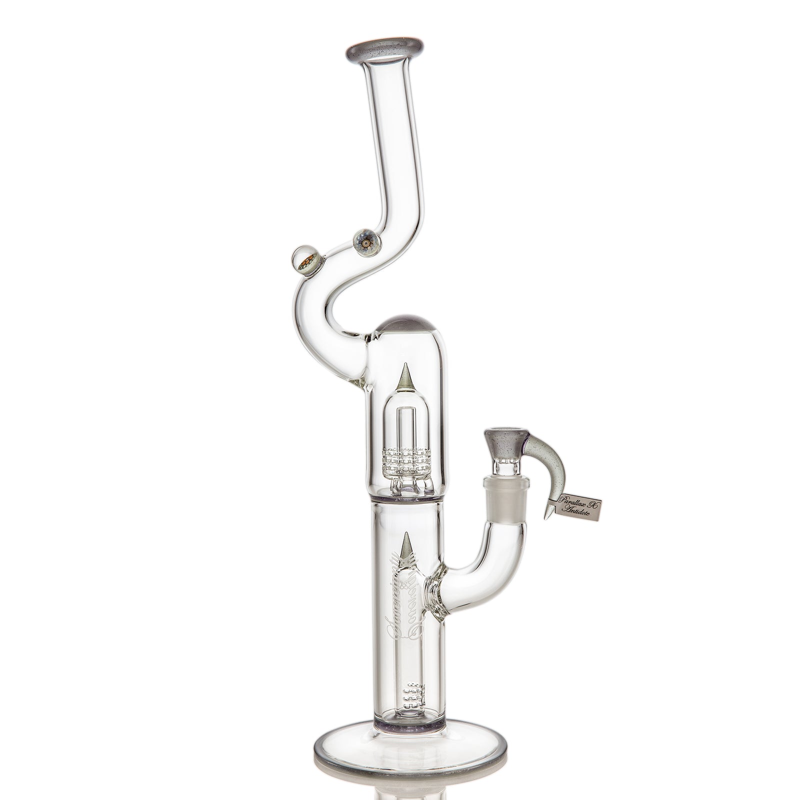 Sovereignty Glass MGD - FA - Fixed Stem 180 to Mini Grid Dome Millie x2 Natty Neck