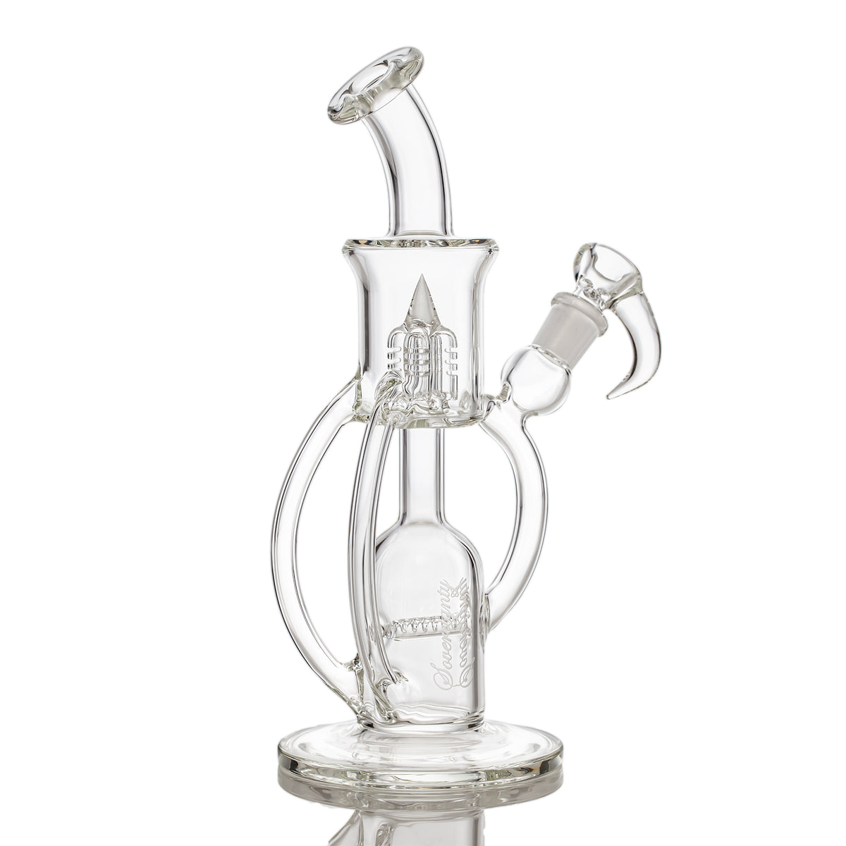 Sovereignty Glass MHDD - Clear - StemLine 8mm Dual Drain Mini Hornet Clear