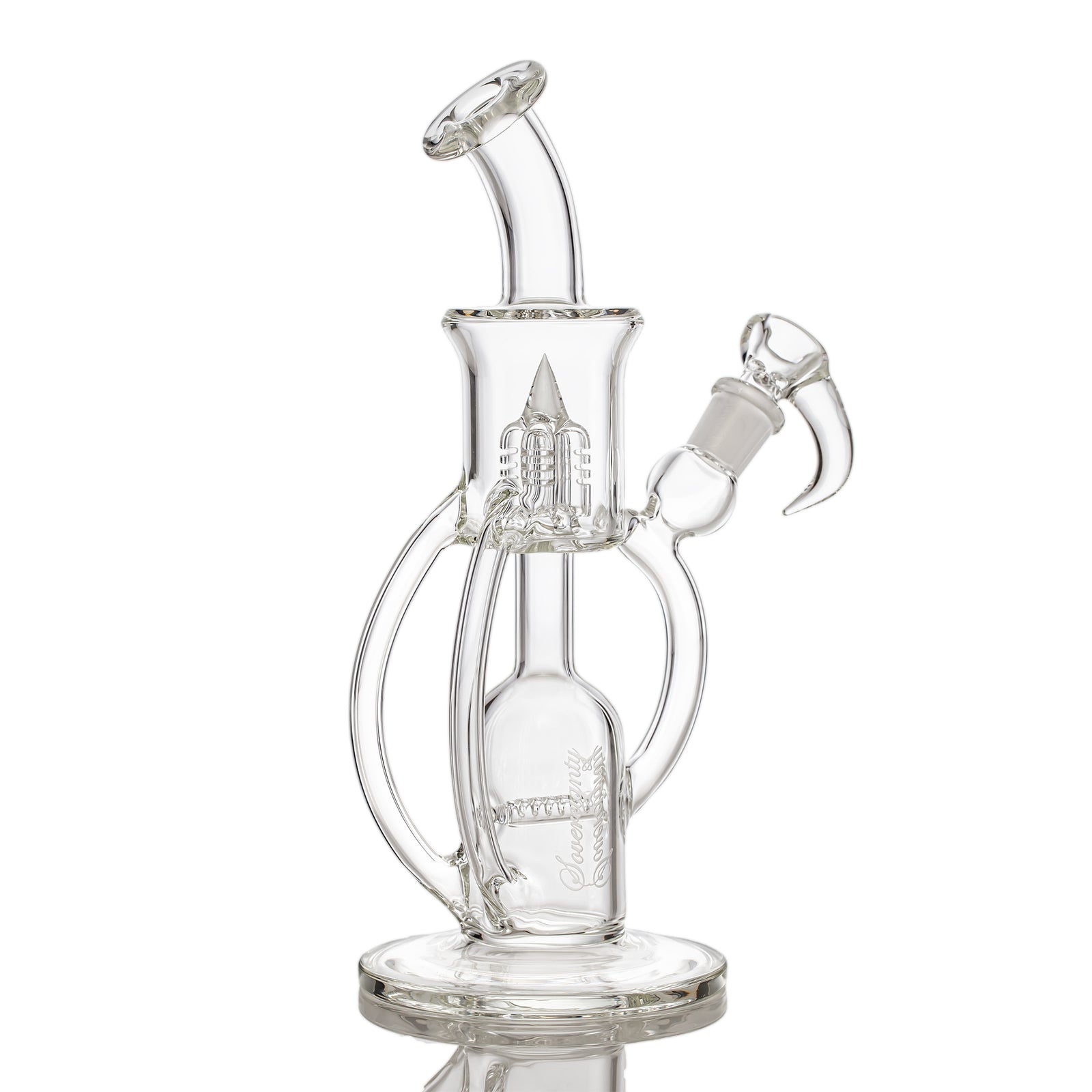 Sovereignty Glass MHDD - Clear - StemLine 8mm Dual Drain Mini Hornet Clear