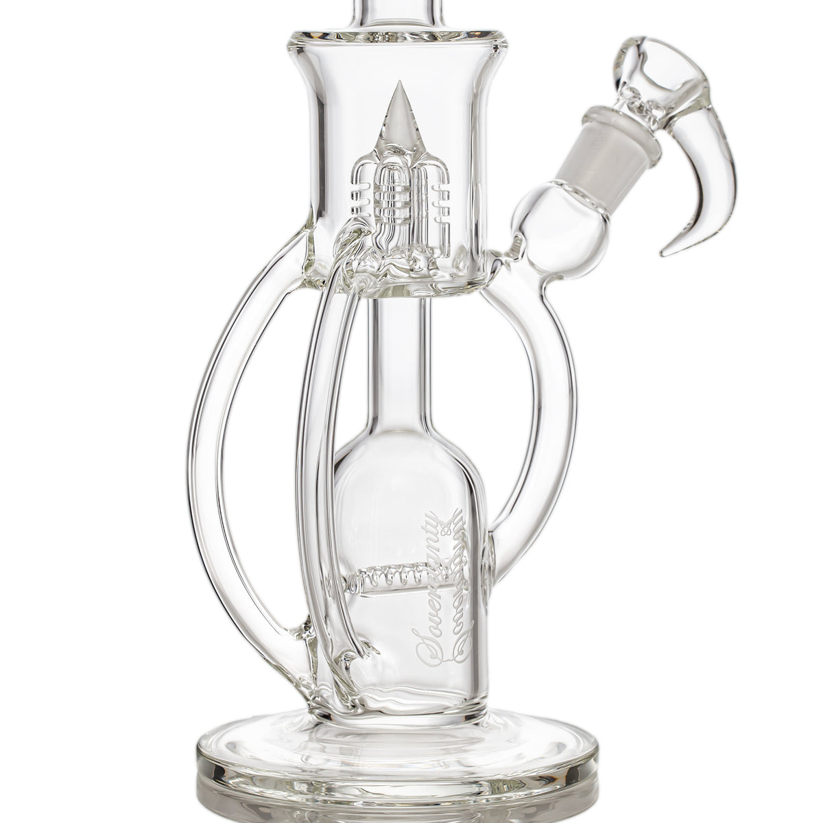Sovereignty Glass MHDD - Clear - StemLine 8mm Dual Drain Mini Hornet Clear