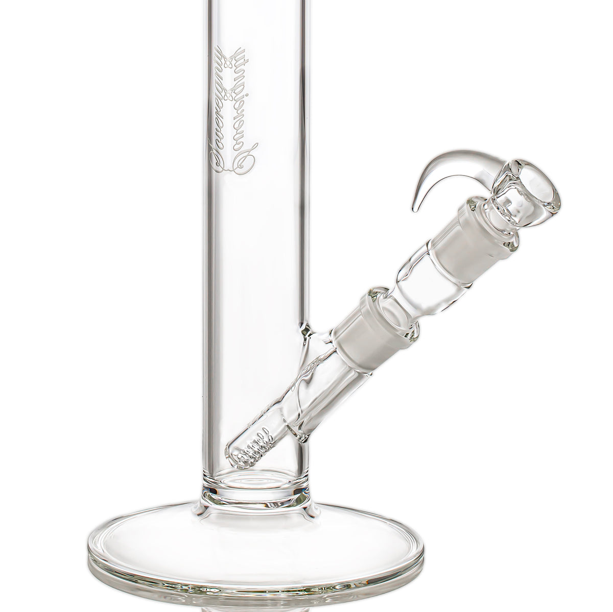 Sovereignty Glass 44x4 - Clear - Diffy Tube with 180 Grid Downstem