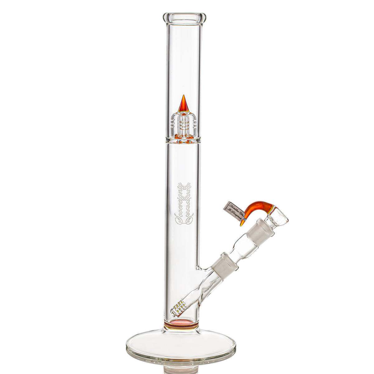 Sovereignty Glass 44x4 - PA (NS Yellow x Pomegranate) - Diffy Tube with 180 Gridded DownStem